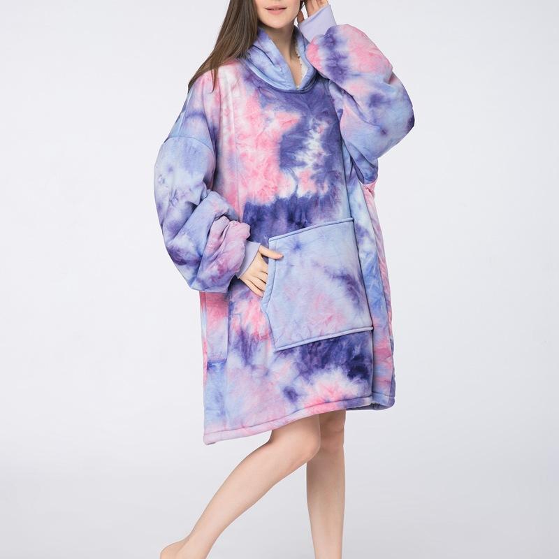 Winter Hooded Robe Sleep Tops Warm Thicken Nightgown Long Sleeve Sleepwear Femme Sleep Dress Coral Fleece Nightwear Home Wear