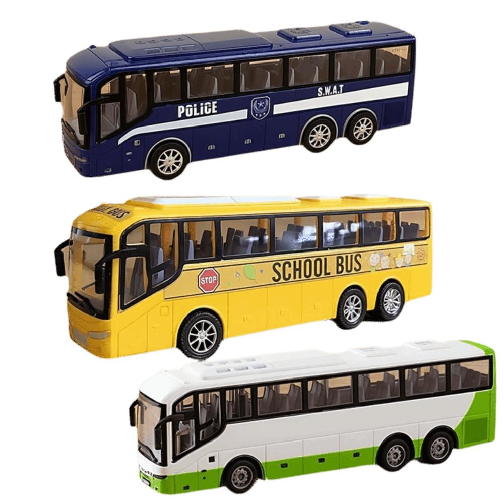 1/16 Scale School Bus Model Car Toys Yellow Color Inertia City Bus Toy Children Toy