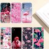 JO24 Flamingos Pink Bird Phone Case for Motorola E22S E7 G6 G7 G8 G9 Plus Power Play G10 G20 G04 E30 E40 E22 E20 E13 G22 G23 G Stylus Play
