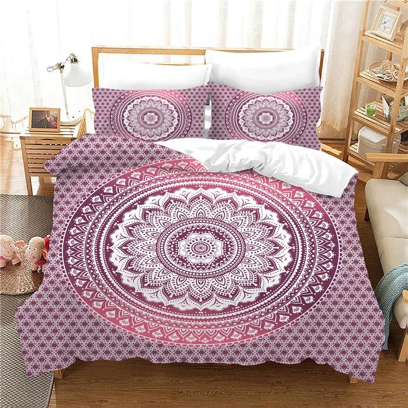 Red Home Textile Duvet Covers Set Bohemia Wedding Bedding Set 2pcs 3 Pcs Bed Comforter Double Bed Bedding Sets Super King