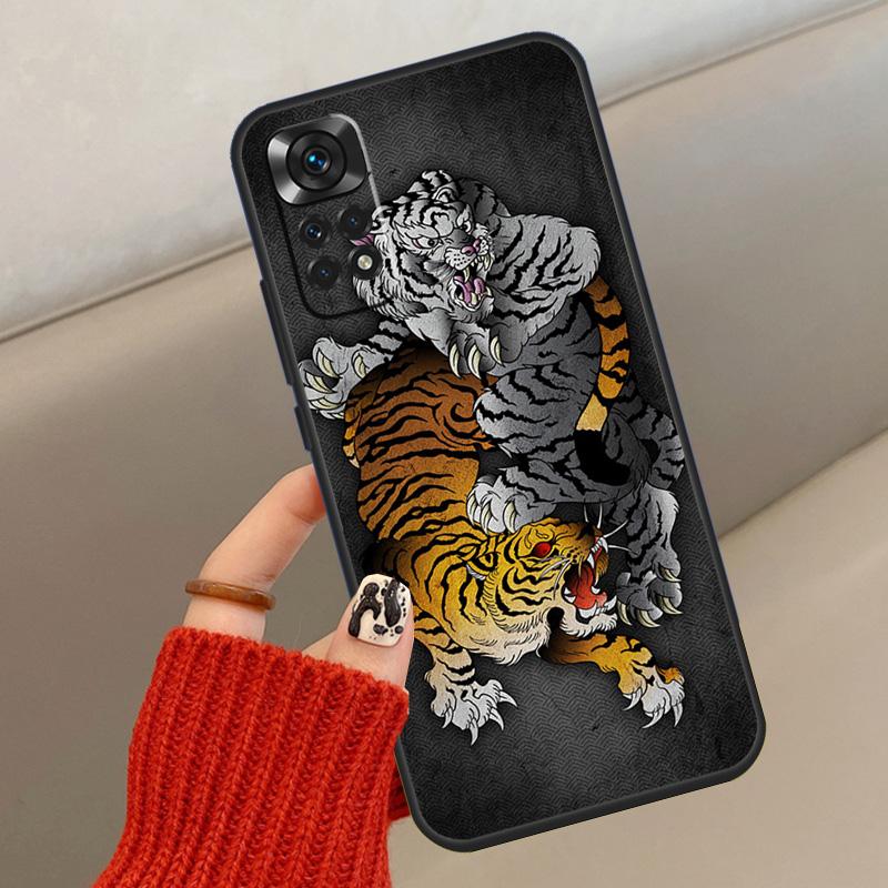 Fashion Animal Tiger Art Case For Xiaomi Redmi Note 14 13 12 11 10 15 Pro Plus Cover For Redmi 15 15C 12C 10C 13C 14C