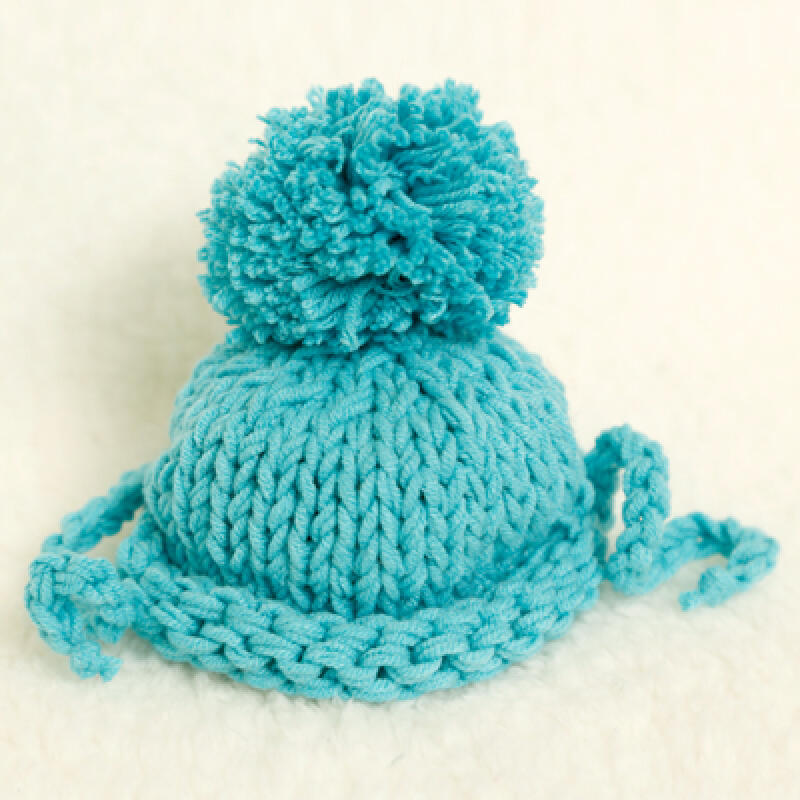 

Шапка-ушанка каплевидной формы - Простой Хлопок Небо small