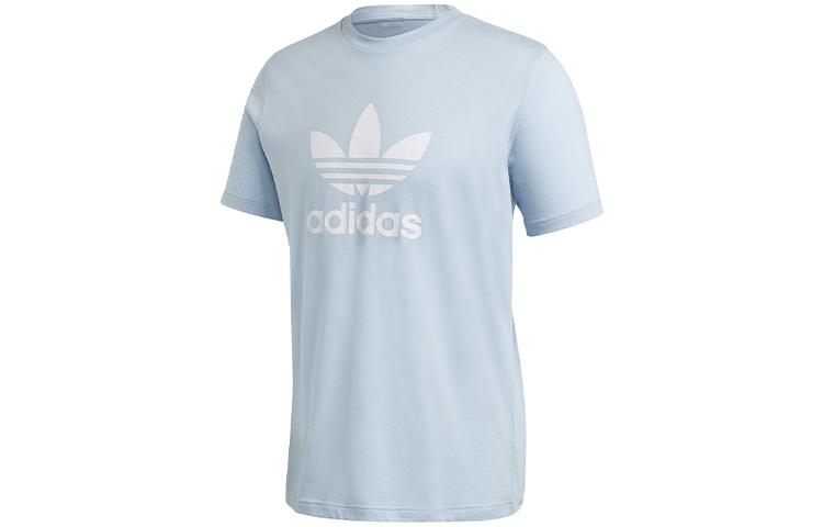Adidas Originals Trefoil T Shirt Men s Pink Blue FM3794 XL