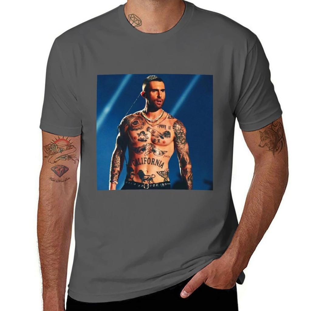 Adam Levine TShirt Summer Print Short Sleeve Tee