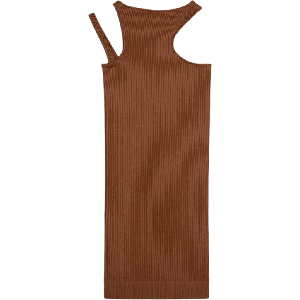 Puma Dare To Muted Motion Midi Sleeveless Dress Women Dress Brown 627877-82