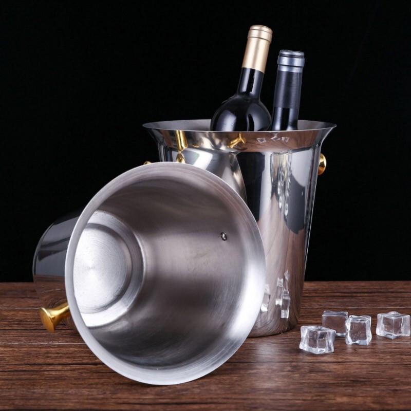 5L Stainless Steel Portable Ice Bucket