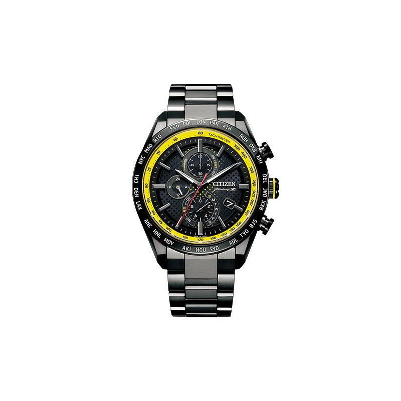 

CITIZEN Antimagnetic Quartz Titanium Strap Men s Watch Black Dial AT8185-89E чорний