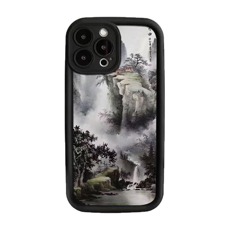 iPhone 17 Pro Max Landscape Painting Case - Compatible with iPhone 13/14/15/16
