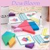 Wooden Magnetic Puzzle Blocks For Kids Age 3 To 6 Geometric Brain Teaser Toy