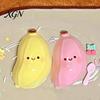 Banana Desk Toy Simulation Cartoon Squeeze Stretchy Slow Rebound Smiling TPR Fidget Portable Simulated Fruit Shape Sensory Anxiety Relief