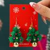 Trendy Adjustable Length Christmas Pendant Earrings Stylish Fashion Jewelry Accessory for Women Daily Use Casual Wear