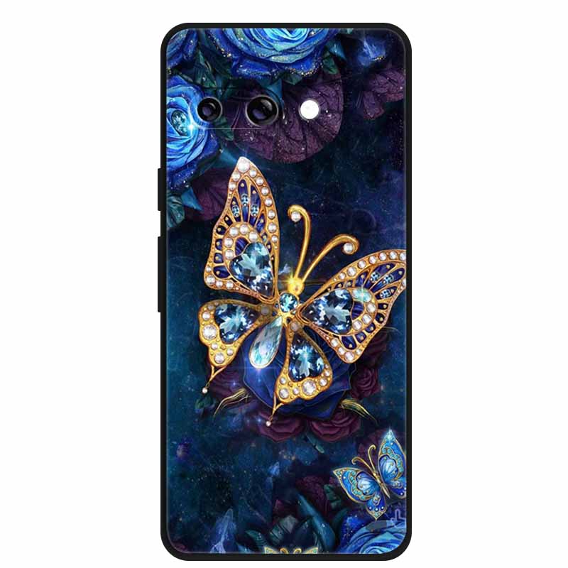 For Google Pixel 10A Case Cute Monster Smiley Silicone TPU Soft Phone Cases for Google Pixel 10A Cover Animal Shockproof Fundas For Google Pixel 10A