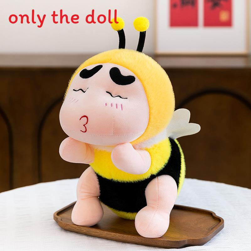 Crayon Shinchan Plush Doll With Bee And Mosquito Design For Kids Sleep Pillow Gift