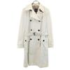 Trench Coat 42 Ivory With Belt Women Used