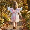 Lightweight Wings for Parties Angel Feather Wing Kids Girls, Colorful Elf Photo Prop Costume Birthday Party, Fairy Cosplay, Halloween, Performance