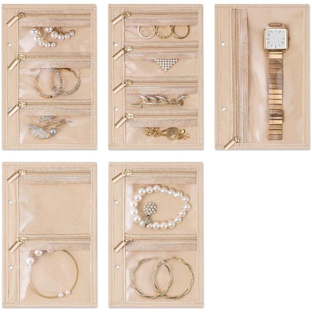 Transparent Velvet Jewelry Packing Bag Bracelet Rings Jewelry Storage Case Outdoors