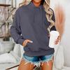 Women's Long Sleeve Oversized  Oversized Drop Shoulder Sleeves Women's Hooded Plush Sweatshirt