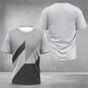 Simple Fashion Sports Fitness T Shirts For Men Summer Casual Outdoor Running Training T-shirts Loose Quick Dry Football Tees