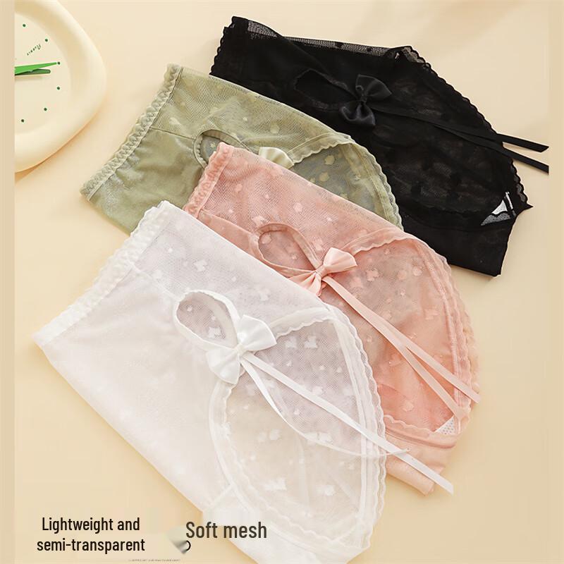 

Женские кружевные сексуальные трусы Ruizifen - Случайный набор из 3 штук One Size (fits 140-200 jin)