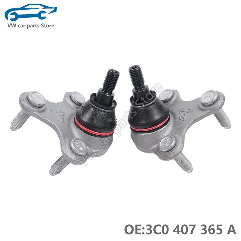 2PCS 1K0407365C 0407365B Suspension Control Arm Ball Joint For VW Golf MK6 GTI Tiguan Touran Passat CC Sciricco 1K0 407 366 C