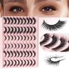 30 Pairs Of Oblique Flying Fox Eyes Large-Capacity Mixed False Eyelashes Natural Thick Simulated Eyelashes