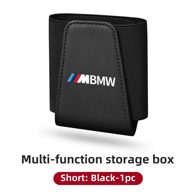 

Car Sticker 2025 Hot Car Leather Storage Pocket Seat Back Door Center Console Organizer For BMW E90 E87 I01 E60 F25 F26 F44 F45