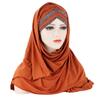 Muslim Women Long Scarf Pull On Ready Wear Instant Hijab Chemo Cap One Piece Amira Head Wrap Turban Femme Shawl Bandanas Scarves