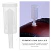 2 Pcs Reusable Exhaust Valve 3-Piece Air Locks LED Coasters Transparent Plastic Home Brew Accessory
