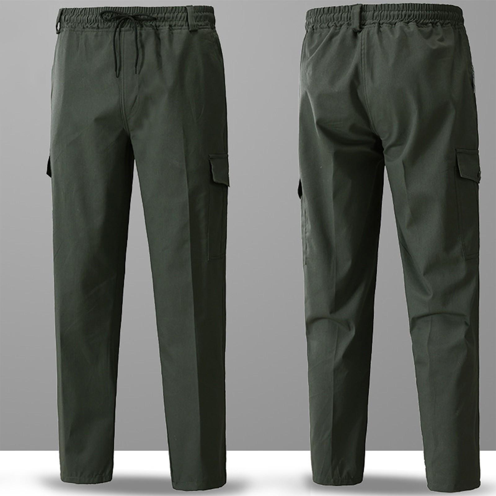 

Чоловічі штани-карго Спортивні водонепроникні спортивні штани великих розмірів для походів 190 зелений