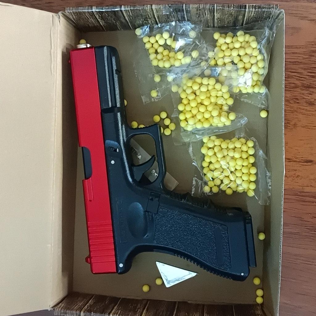 New Metal Black  G17 Pistol Simulation Pistol 500 Rounds Outdoor Combat Shooting BB Bullets Boy Birthday Christmas Gift