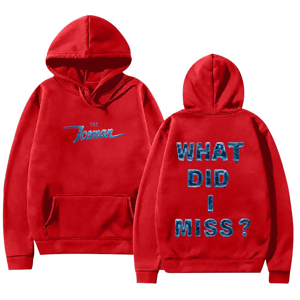 Drake ICEMAN “Cosa Mi Sono Perso?"""Felpa A Double Face con Grafica Lettere Frozen Pullover Estetica Fredda Streetwear Unisex Vestiti Larghi"""