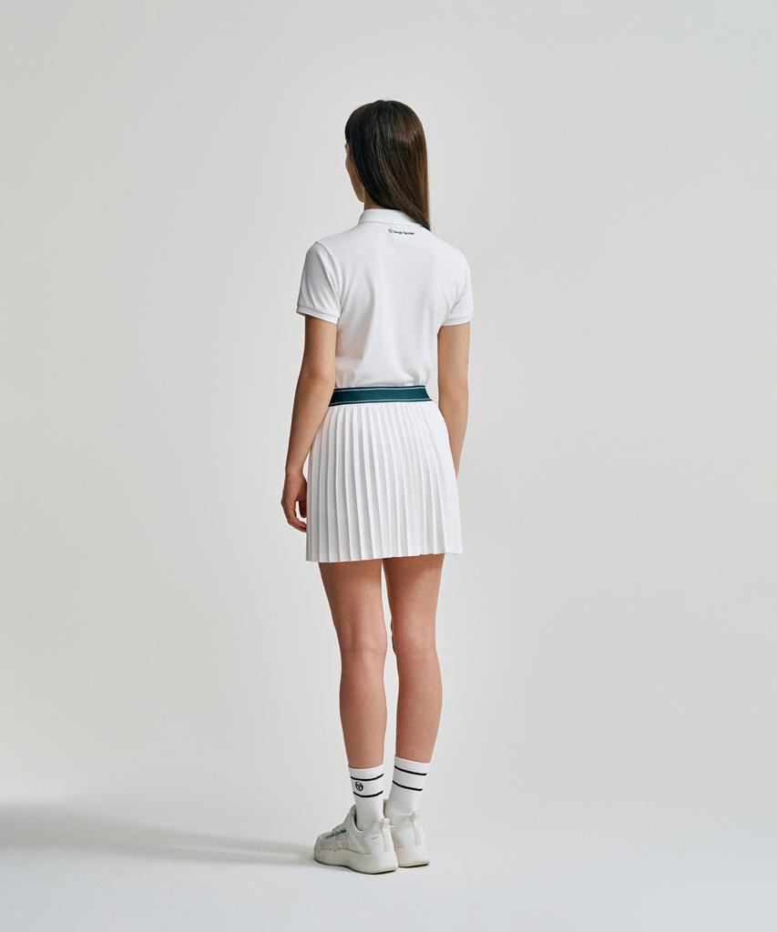 SERGIO TACCHINI W Flying Small Pleated Skirt (White)