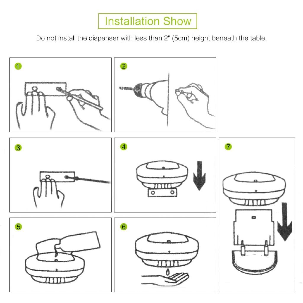 Homlly Wall-Mounted Automatic Touchless Alcohol Soap Dispenser  (500ml)