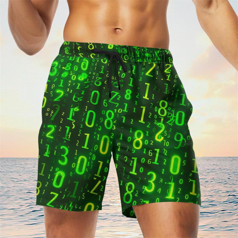 Funny Mathematics Class Graphic Beach Shorts For Men Fashion Summer Vacation 3D Printed Kids Swim Trunks Casual Loose Short Pant