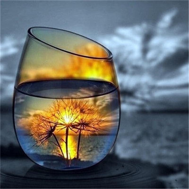 

HC Алмазная картина Пейзаж Полная площадь Алмазная вышивка Чашка воды Украшение Мозаика 30*30 cm