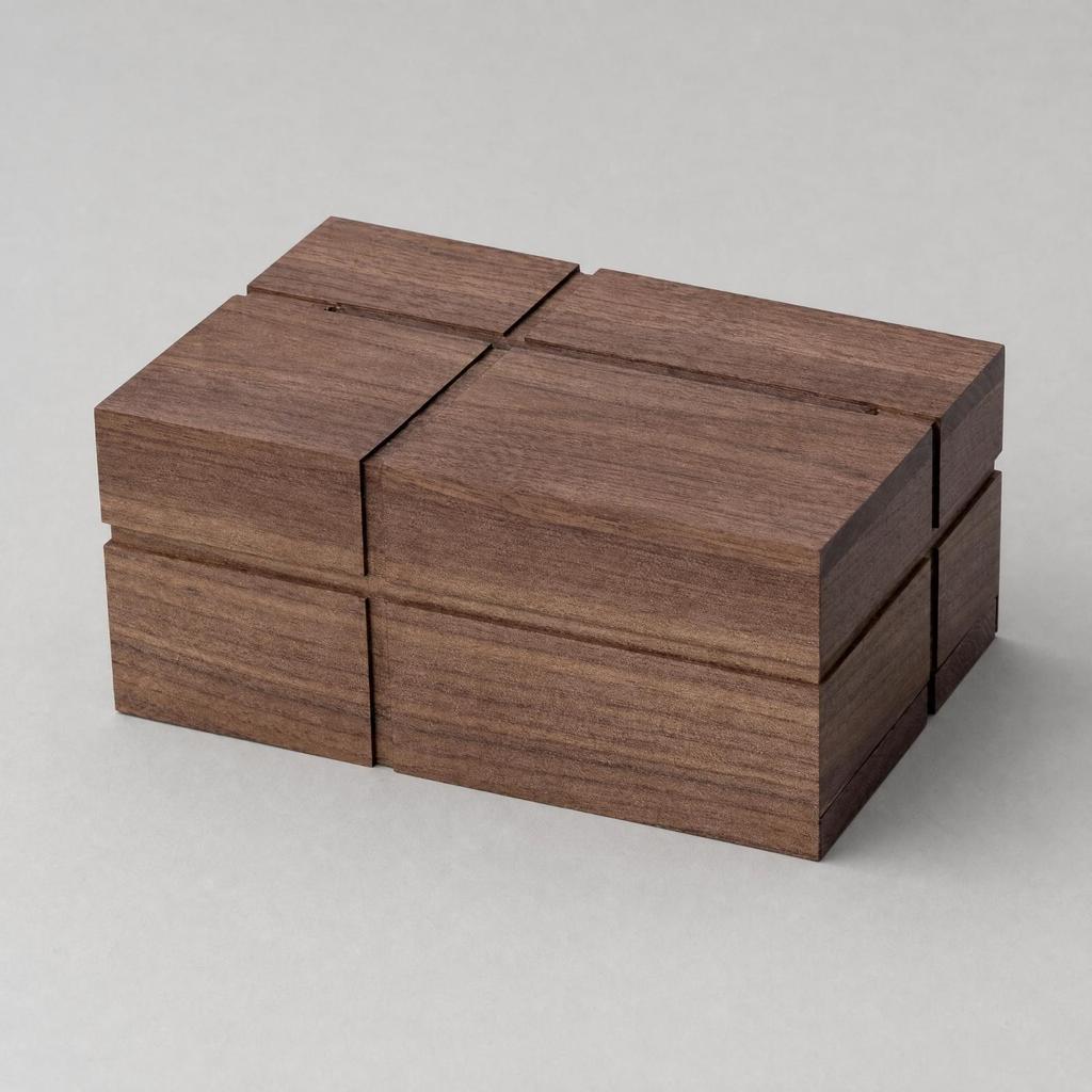 Walnut Wood Tissue Box Long-Lasting for Living Room, Bedside Table