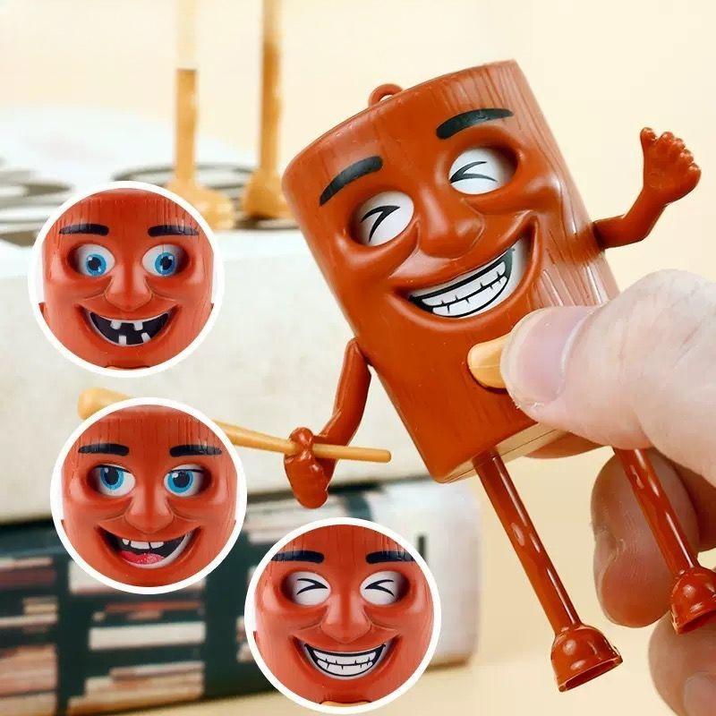 Смішні італійські Brainrot Tung Tung Tung Sahur Іграшки-обличчя, що змінюються, Фігурка Креативна кнопка Іграшка-декомпресія Дитячий Різдвяний подарунок