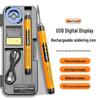 Cordless USB Digital Display Soldering Iron with 1000mAh Battery, Portable Internal Heating Tool for Household Use