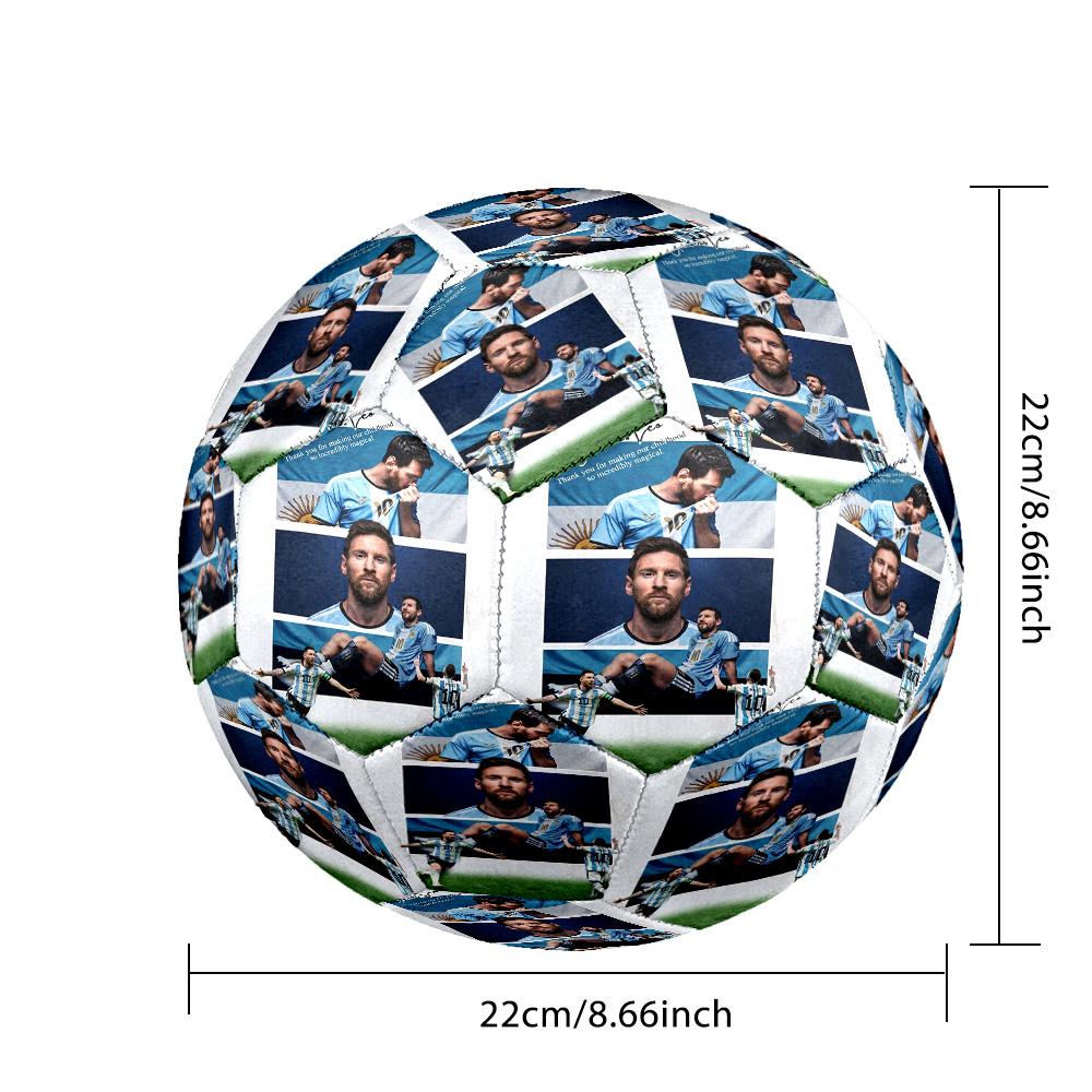Messi 10 Number World Cup Champion Soccer Ball Size 5 Football Machinestitched Indooroutdoor Training And Matches Perfect Gift For Sports Enthusiasts