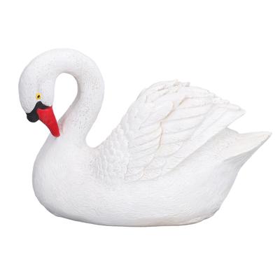 Harz Weiße Schwan Figur Harz Weiße Gans Statue für Outdoor Garten Hof Dekoration