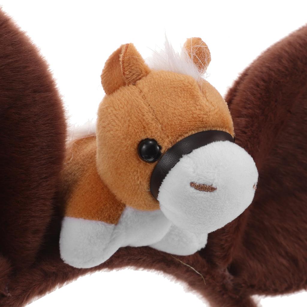 Lurrose Horse Headband, 2026 Zodiac Year of the Horse, Plush Animal Ears, Cosplay Costume for Adults and Children, Perfect for New Year's Cards,