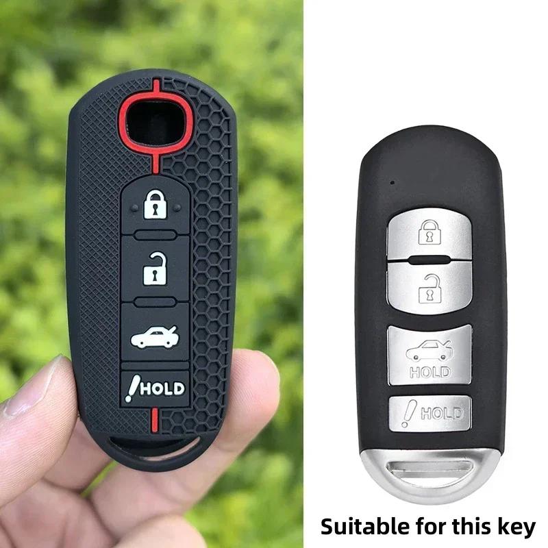 Silicone Car Key Case Cover For Mazda 2 3 5 6 Bl Bm Gj Atenza Axela Demio Cx-3 Cx3 Cx-5 Cx5 Cx7 Cx-9 Cx8 Keychain