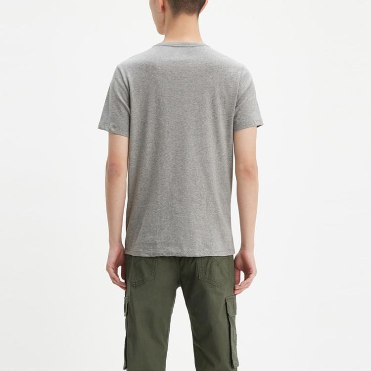 Футболка Levis Crew Neck из хлопка с коротким рукавом, 2 шт. в упаковке, мужские топы, серо-белые 79681-0001