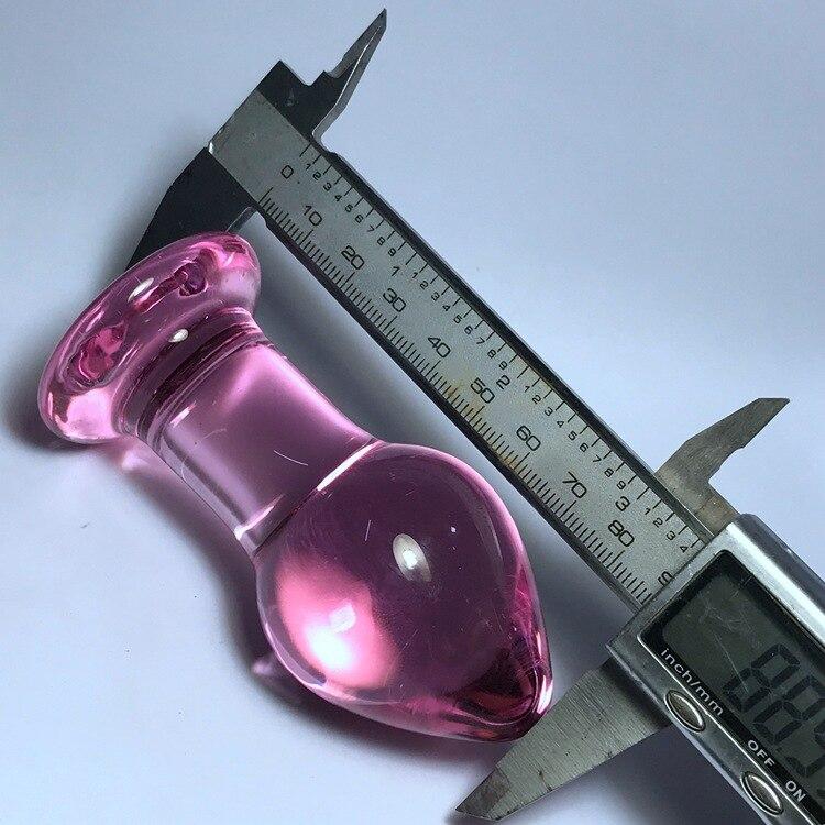 Large Pyrex Glass Butt Plugs Crystal Anal Beads Artificial Dick Adult Sex Toys Anal But Plug