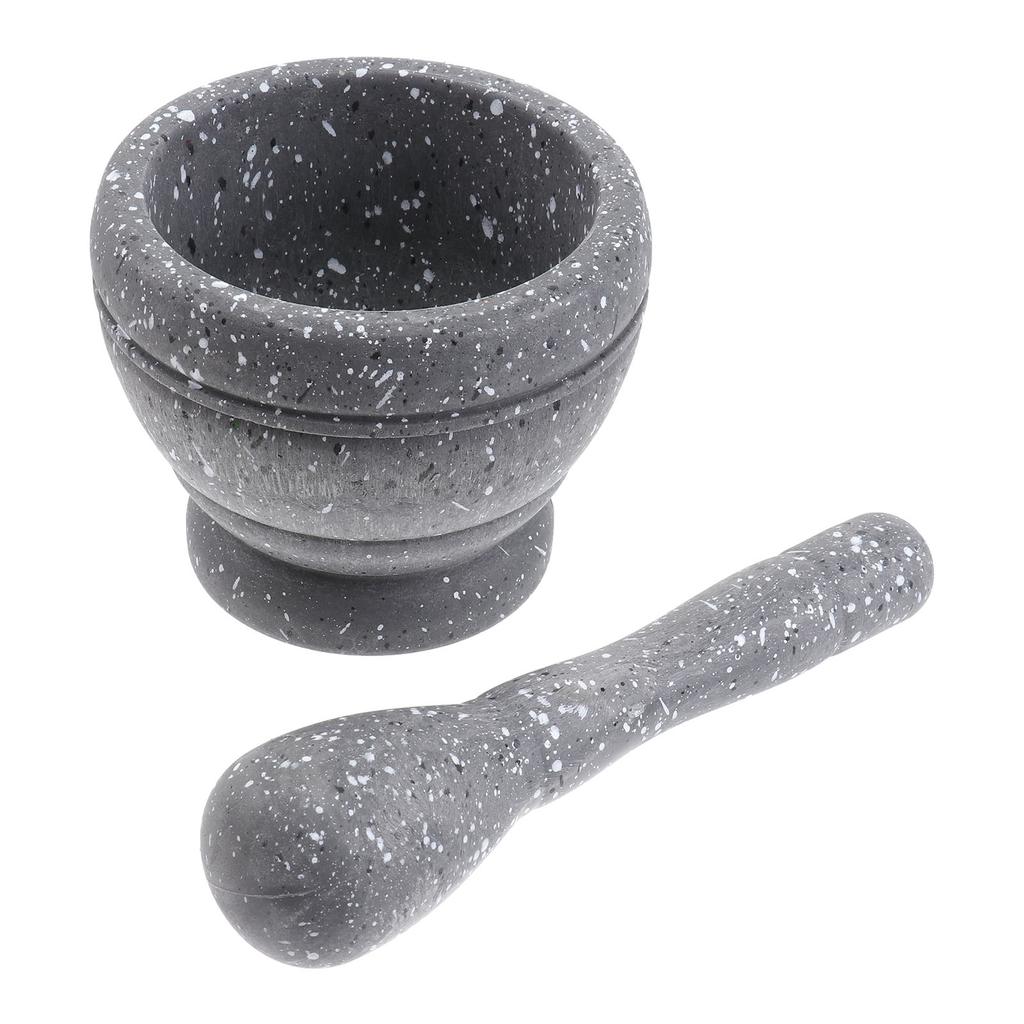 Garlic Press Grinder Pp Plastic Pestle Bowl Set For Spice Herb Crushing Kitchen Tools Garlic Pounder Easy Clean Modern