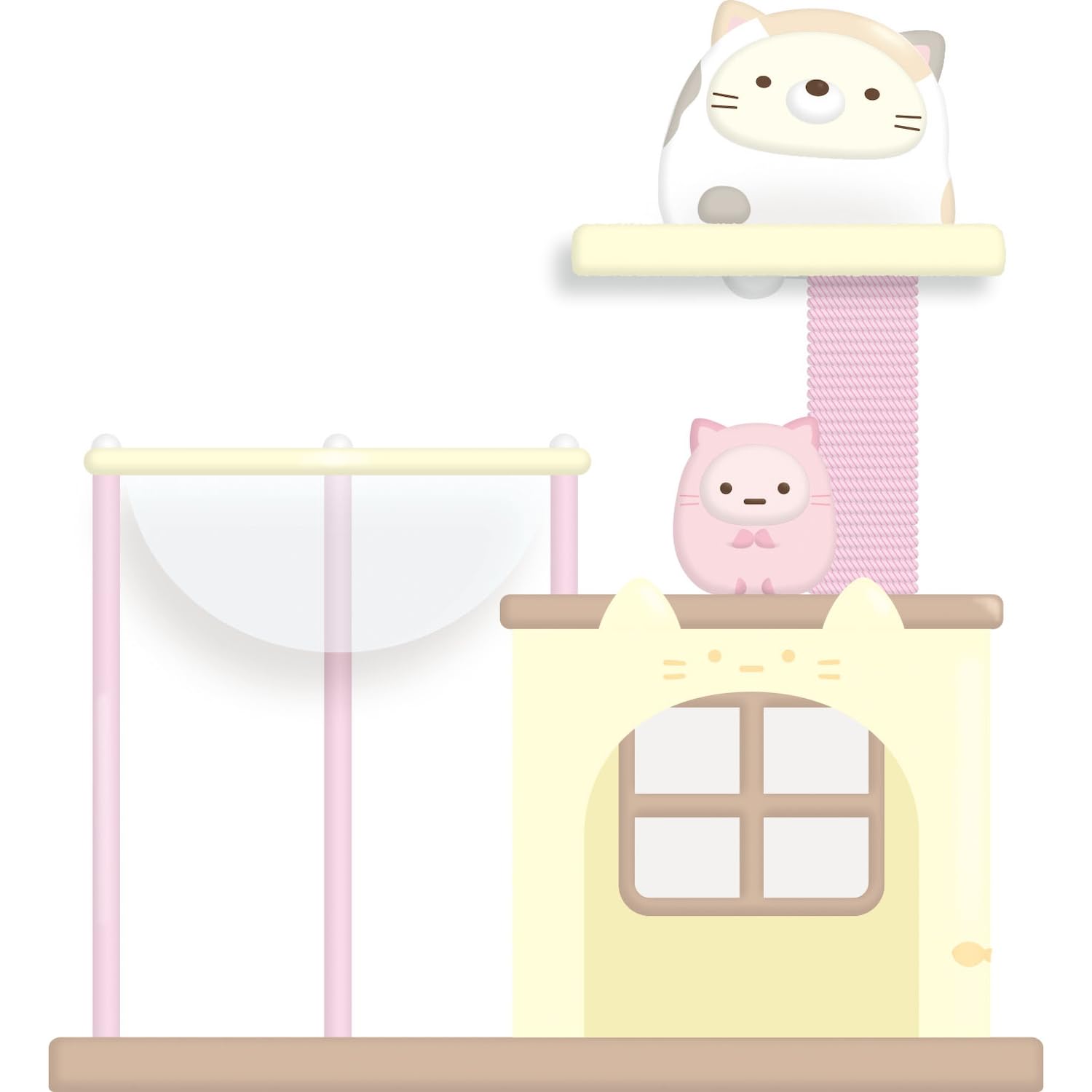AB41801 Sumikko Gurashi Petit Sumikko Scene Mascot Cat