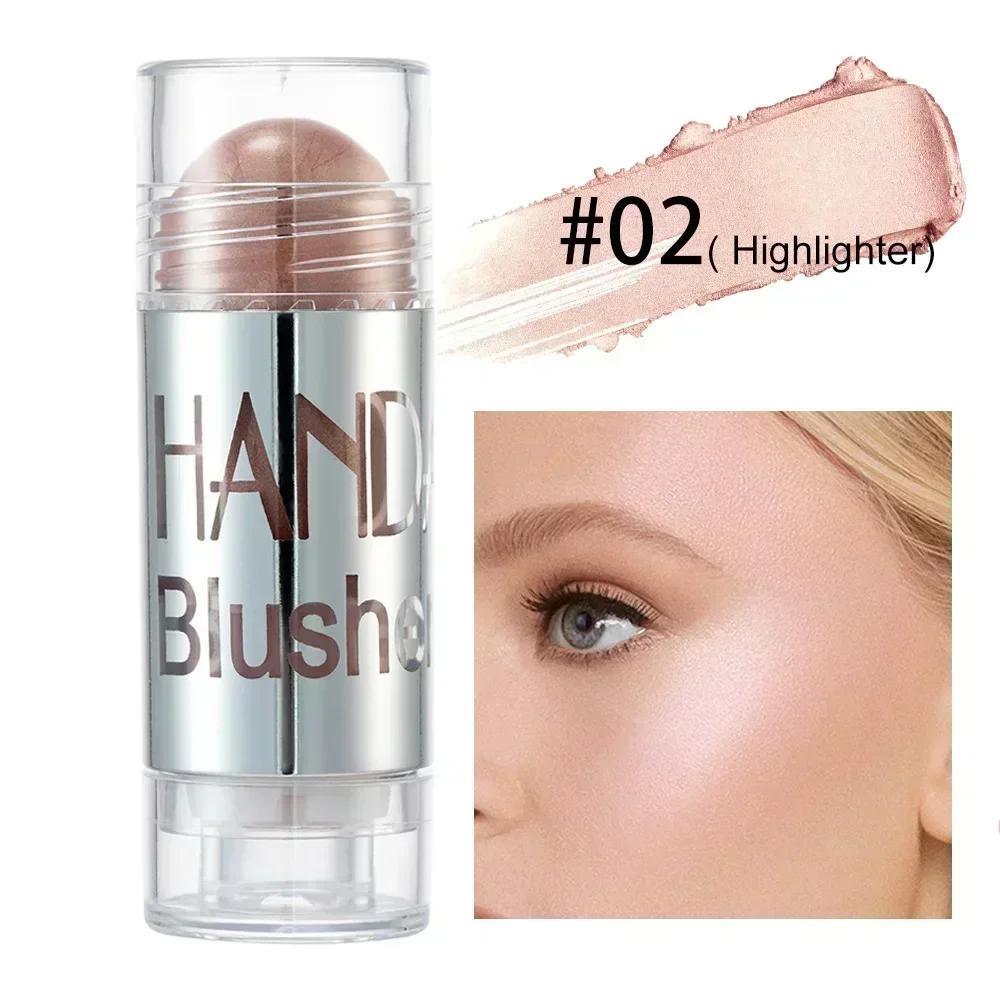 

HANDAIYAN 12 Color Matte Blush Natural Brightens Popular Highlight Waterproof Moisturize Lasting Contour Stick Fashion Cosmetics