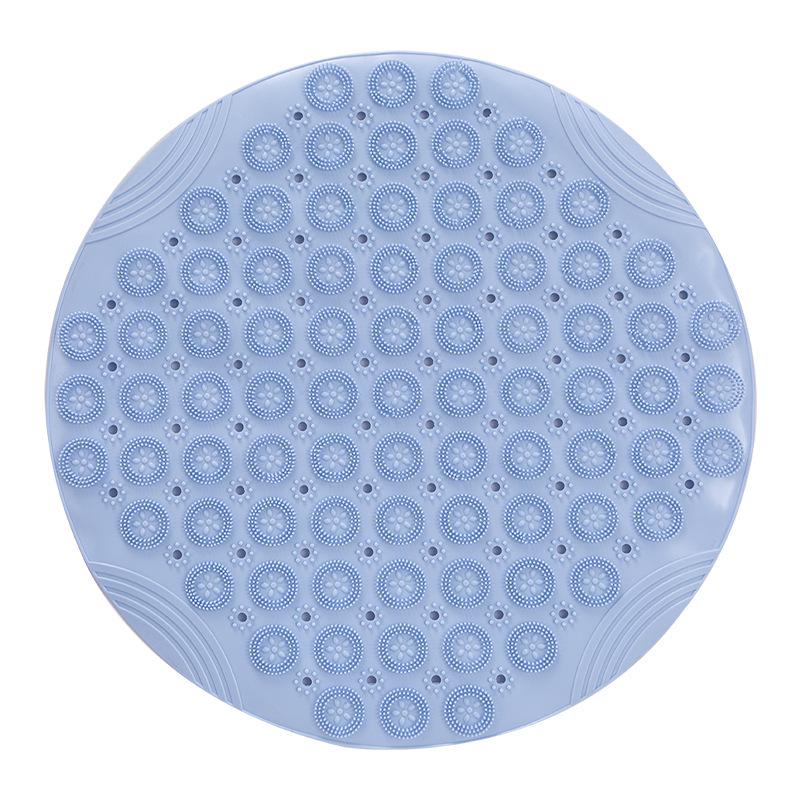 Non-Slip Silicone Bathroom Floor Mat: Anti-Fall Shower and Toilet Mat with Suction Cups