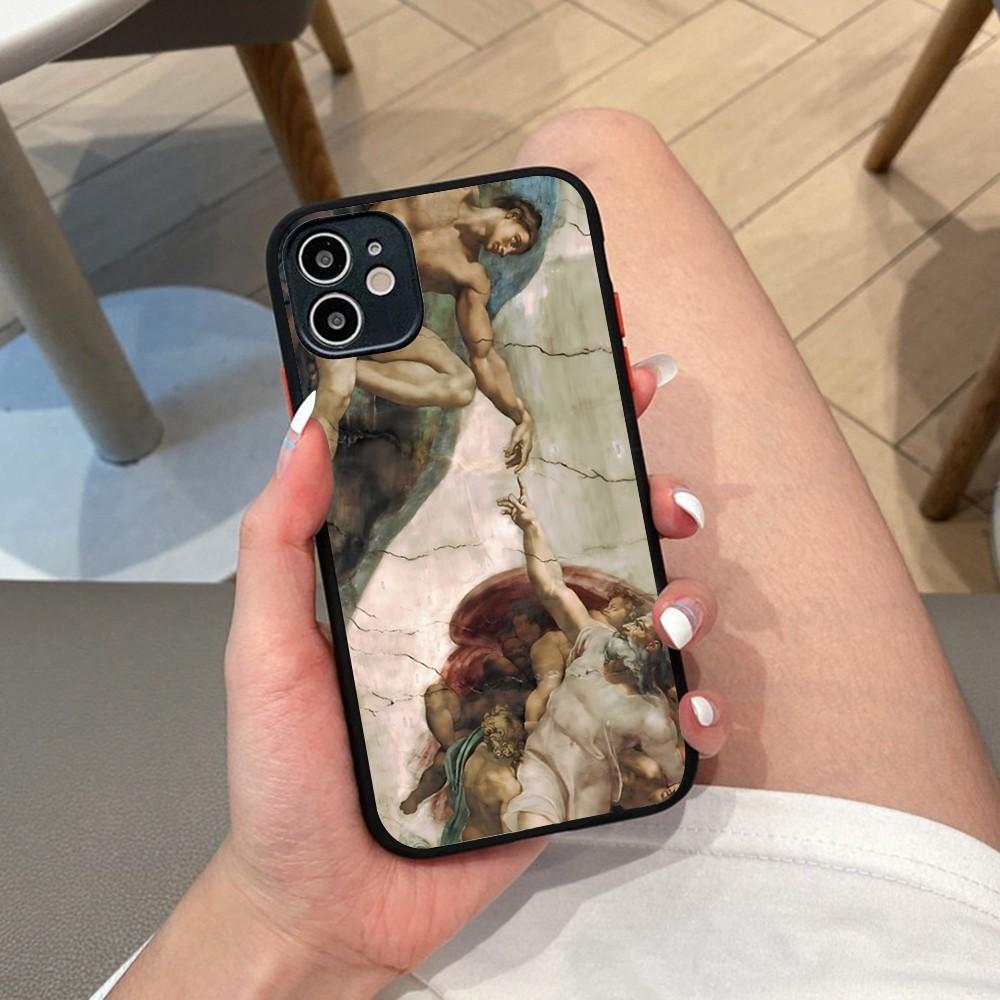 Renaissance Art Phone Case For IPhone 14 X XR XS 7 8 Plus 11 12 13 Pro MAX 13mini Matte Shockproof Case