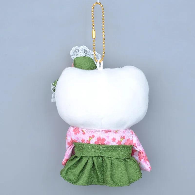 Sanrio Kimono Plush Toys Hellokitty Cinnamoroll Kuromi Pendant Bag Accessories Bag Car Pendant Keychain Valentine'S Day Gift Toy